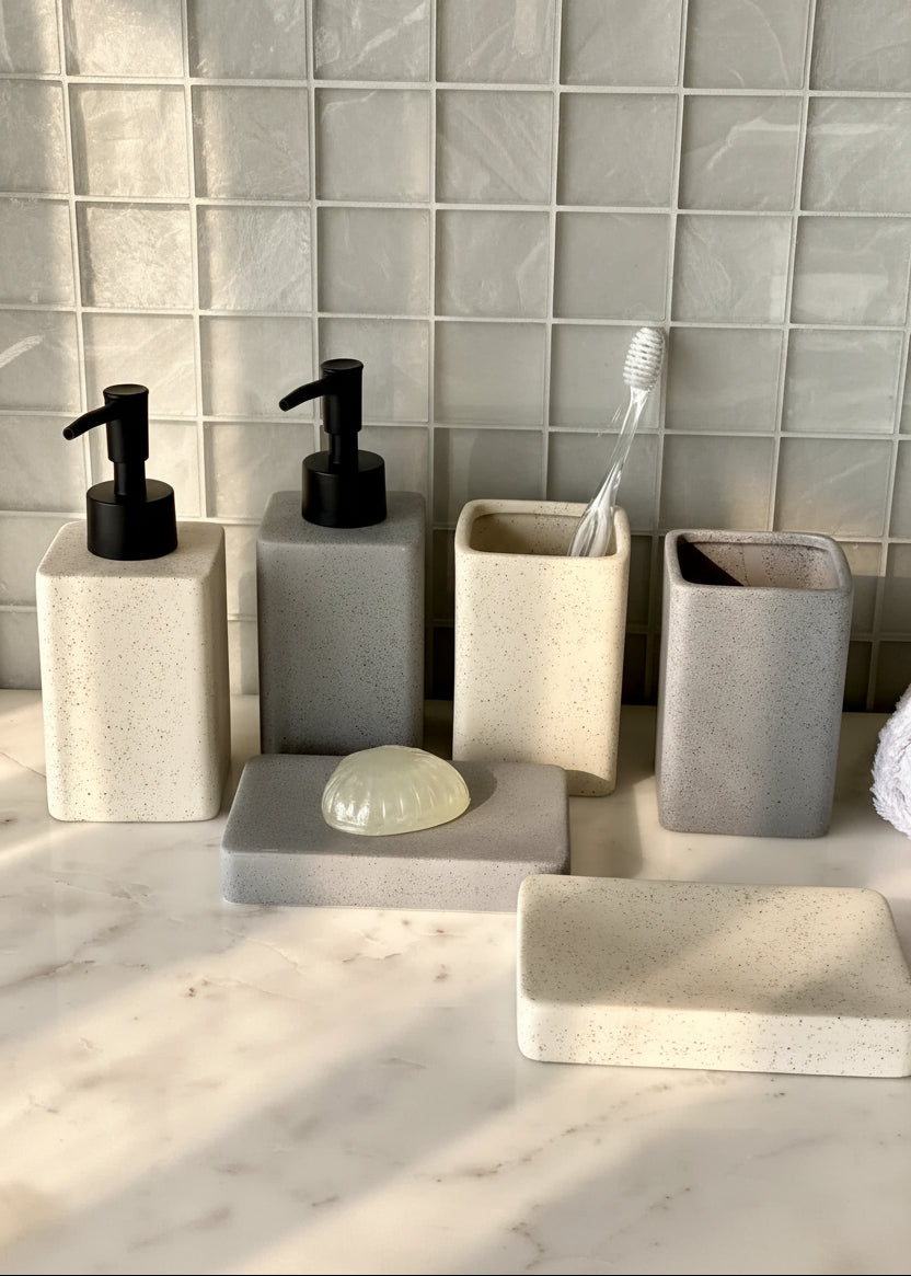 Slate Bathroom Set - Grey