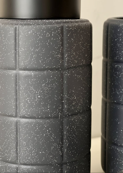 Stria Bathroom Set - Black (Set of 3)