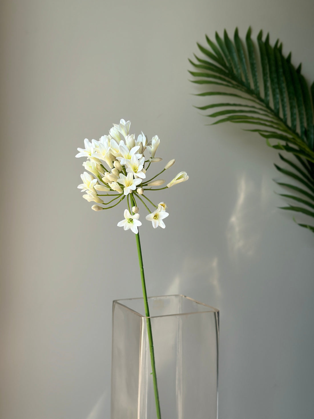 Artificial African Lily - White