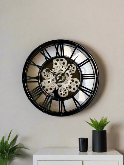 Eudora Wall Clock - Black