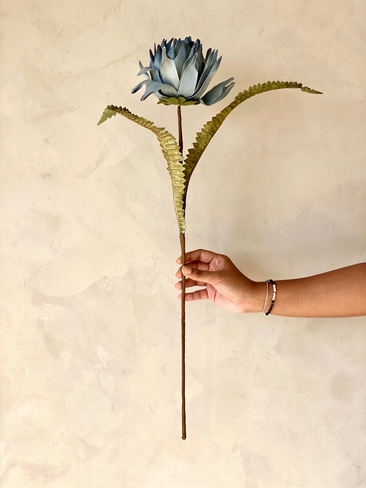 Artificial May Portea Flower Stem - Blue (One Stem)