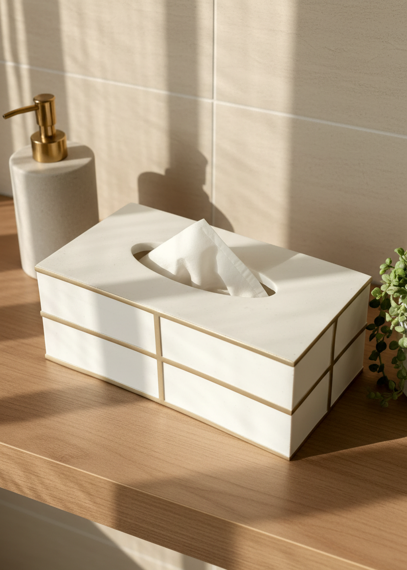 Axia Tissue Box - Ivory