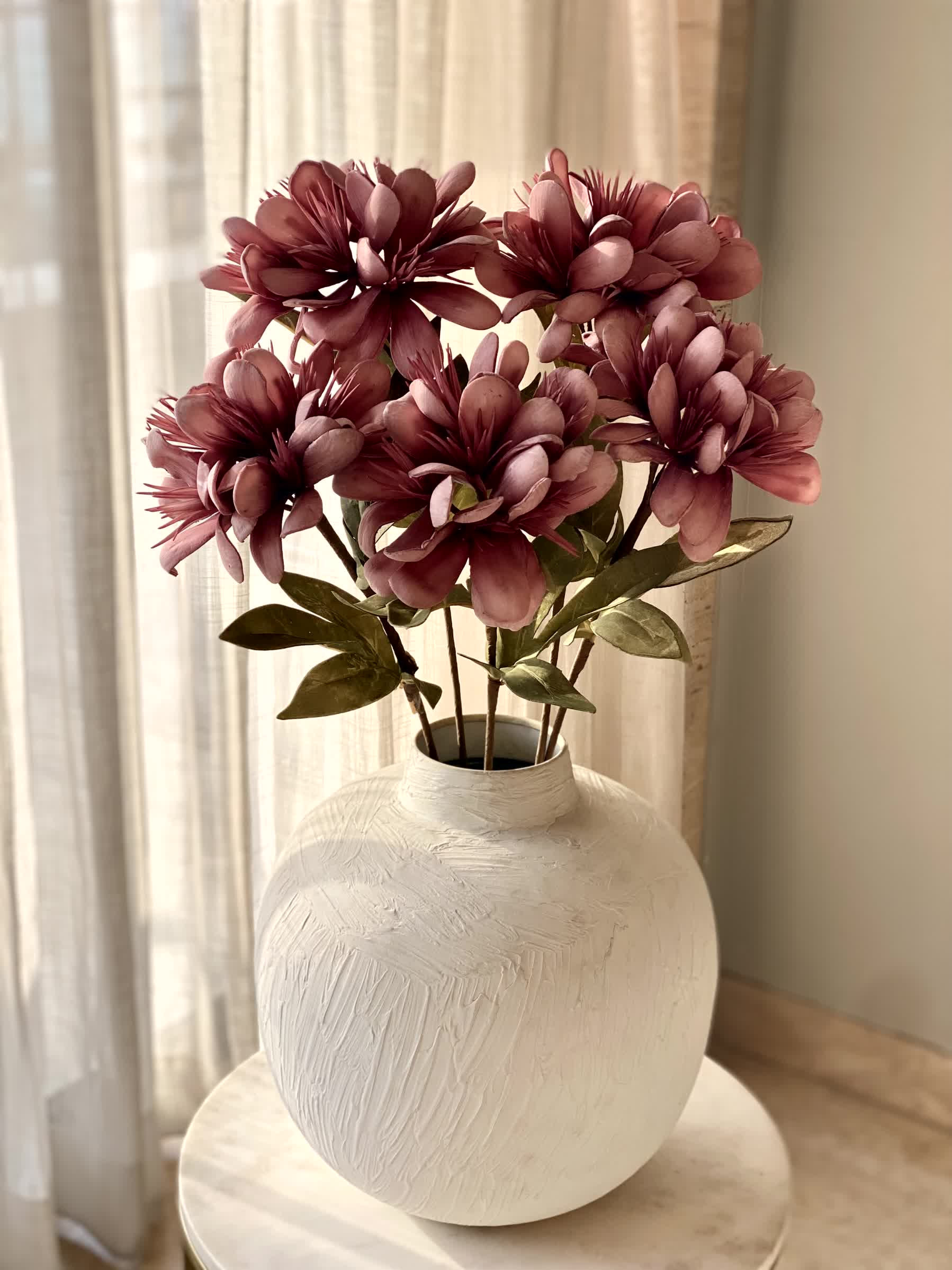 Artificial Peruvian Lily Stem - Pink (One Stem)