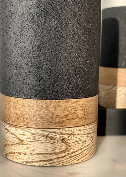 Aurum Dune Bathroom Set - Set of 3 (Black)