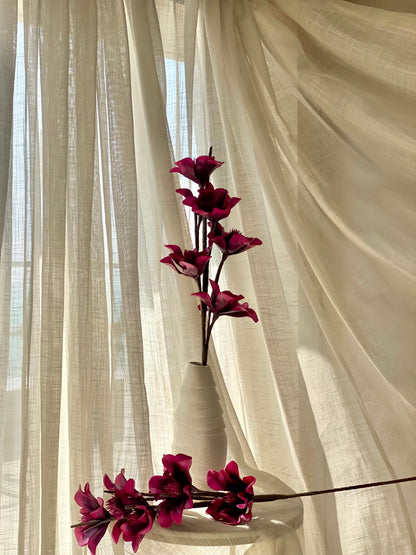 Artificial Lily Magnolia Flower Stem - Fuchsia Ombre (One Stem)