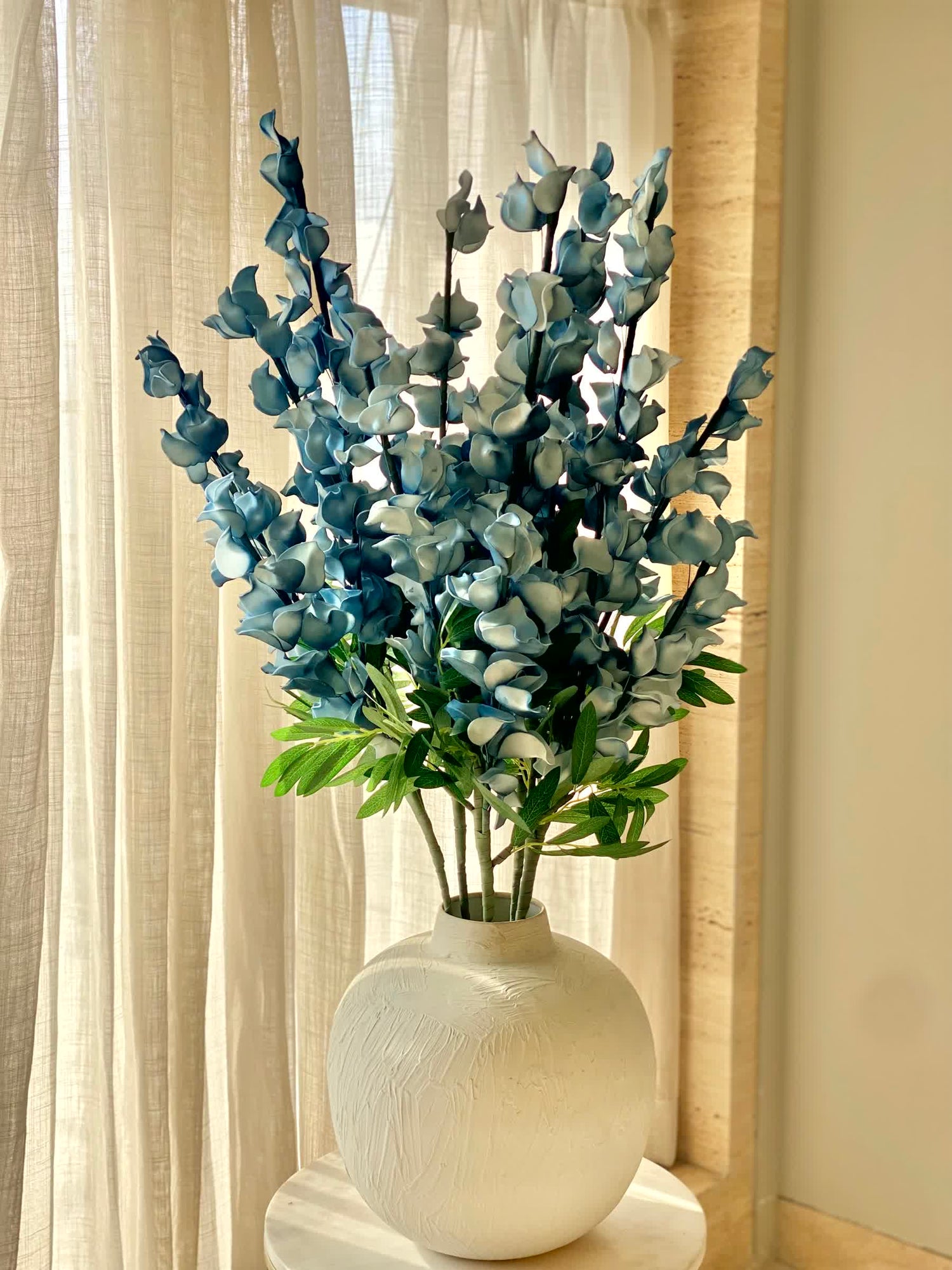 Artificial Dragon Flower Stem - Blue Ombre (One Stem)