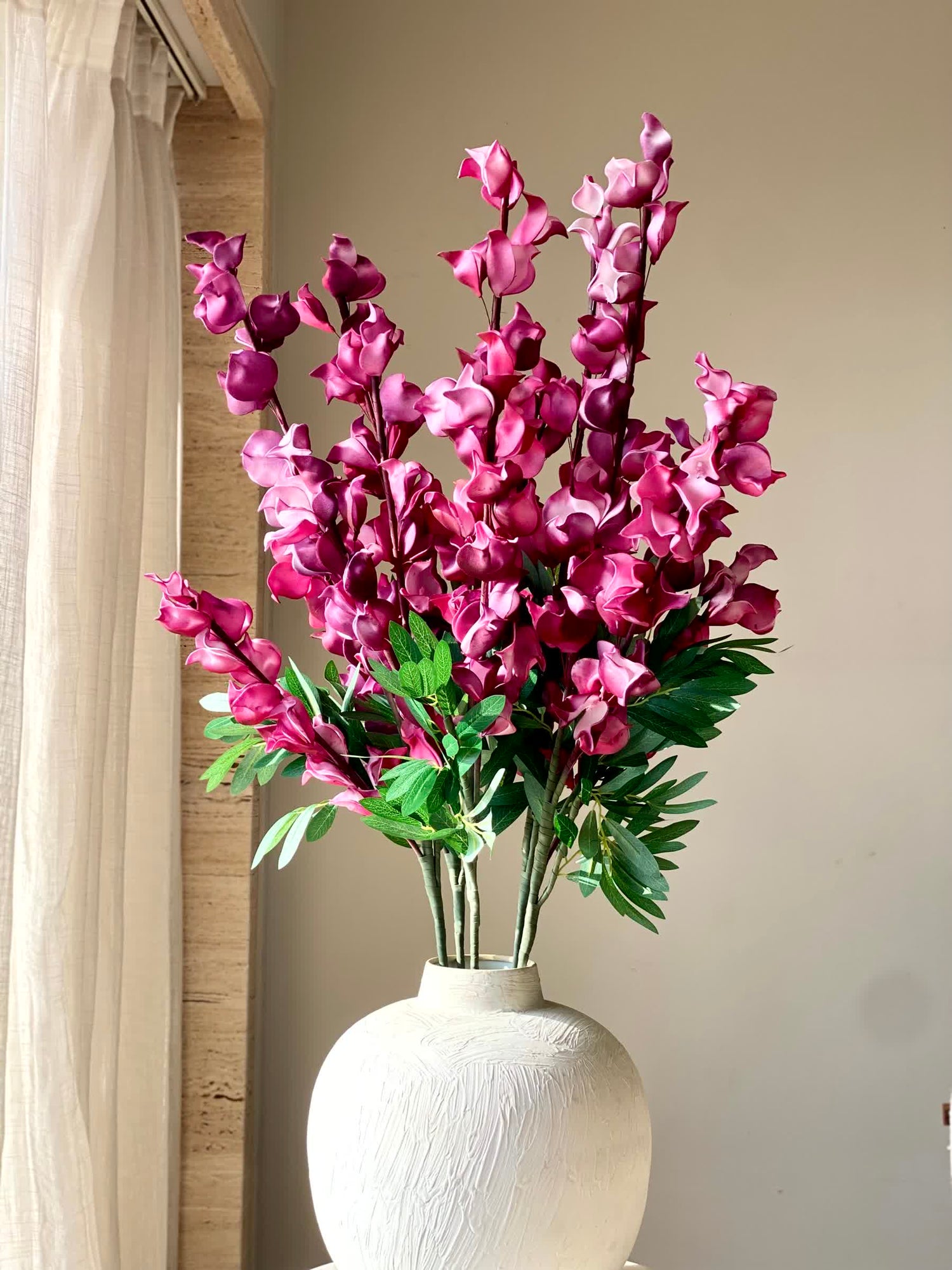 Artificial Dragon Flower Stem - Fuchsia Ombre (One Stem)