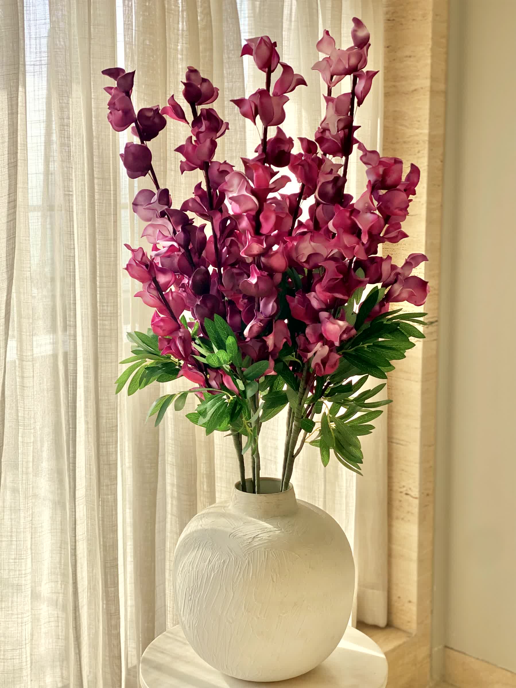 Artificial Dragon Flower Stem - Fuchsia Ombre (One Stem)