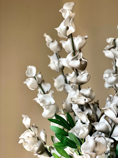 Artificial Dragon Flower Stem - Grey Ombre (One Stem)