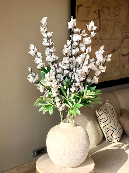 Artificial Dragon Flower Stem - Grey Ombre (One Stem)