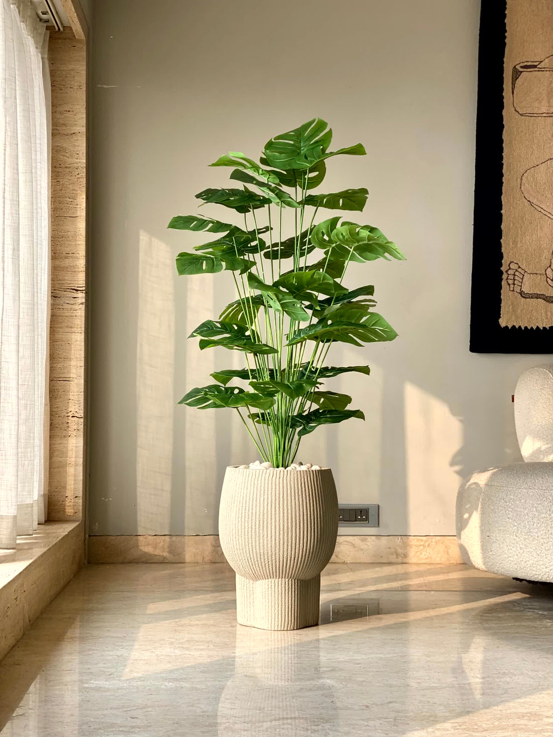 Artificial Midas Monstera Plant - 4 Feet
