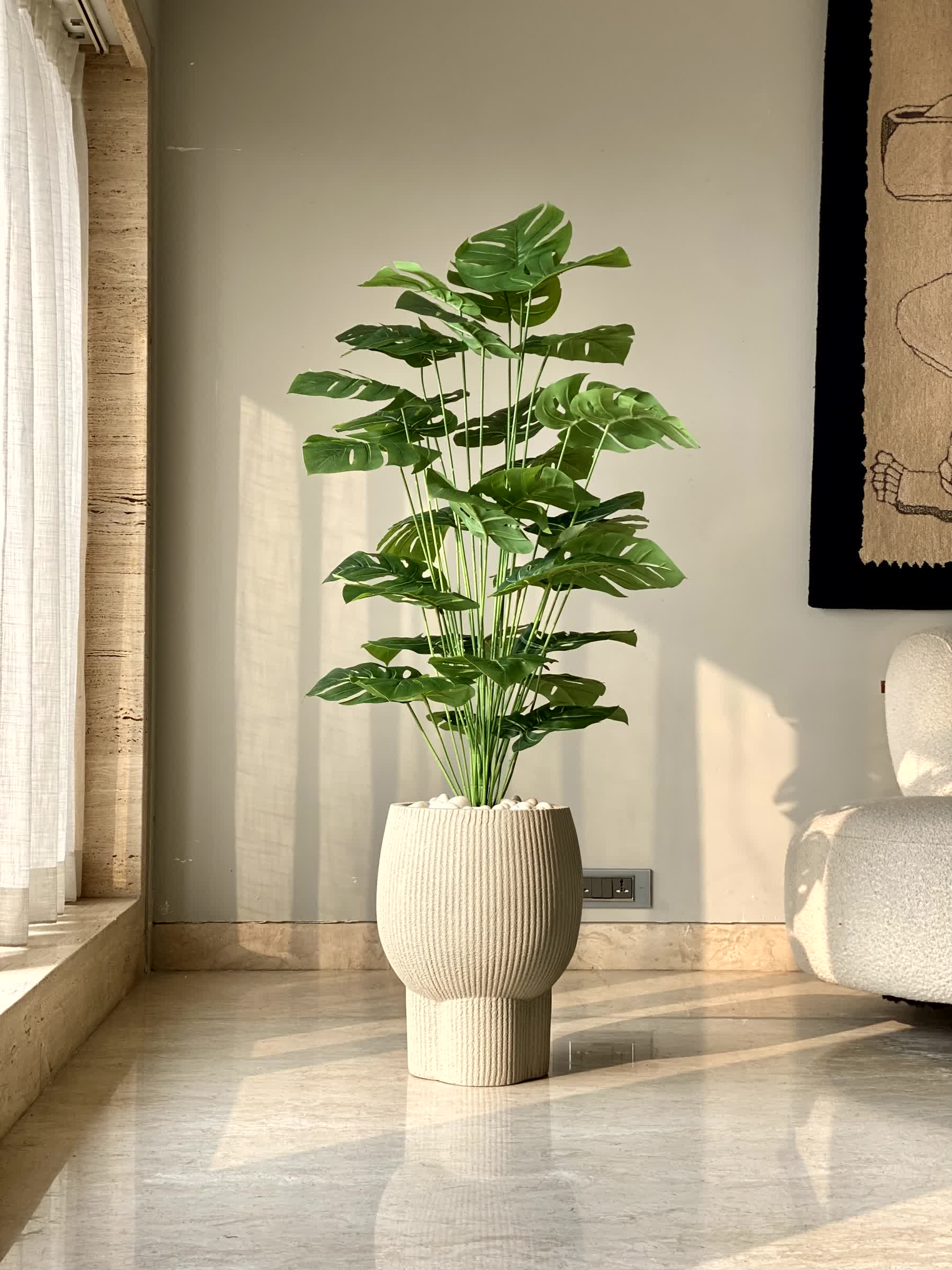 Artificial Midas Monstera Plant - 4 Feet