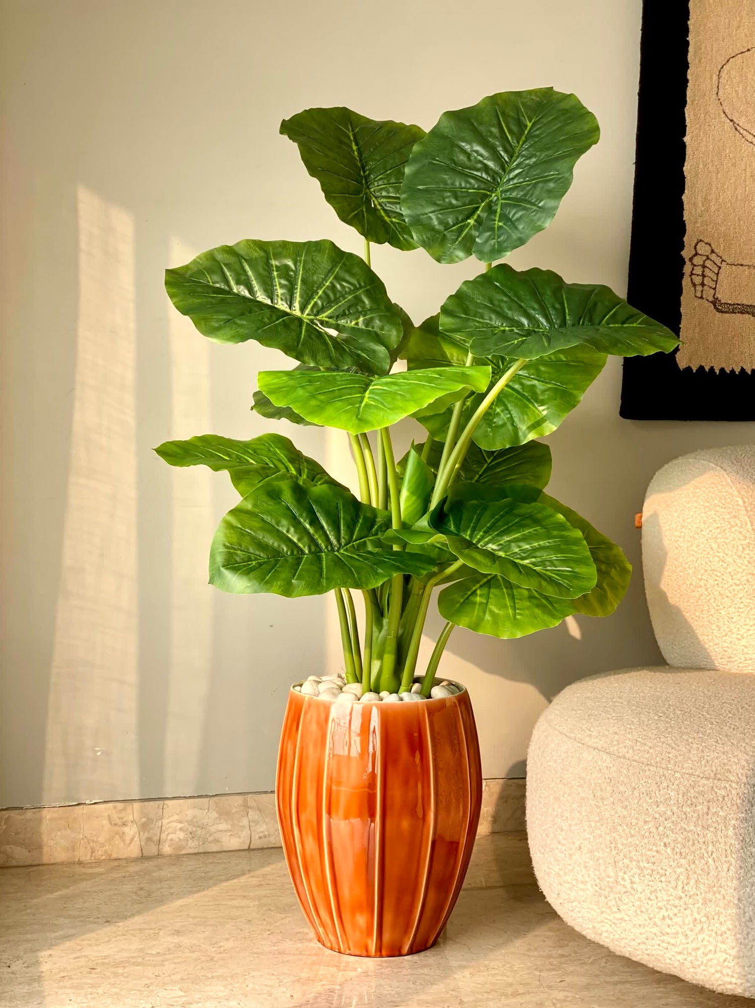 Artificial Midas Alocasia Plant - 4 Feet