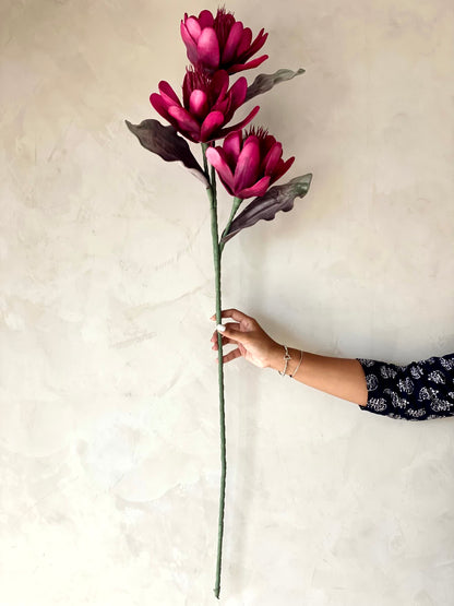 Artificial Corolla Flower Stem - Magenta Ombre (One Stem)
