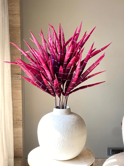 Artificial Bamboo Stalks - Fuchsia Ombre (One Stem)