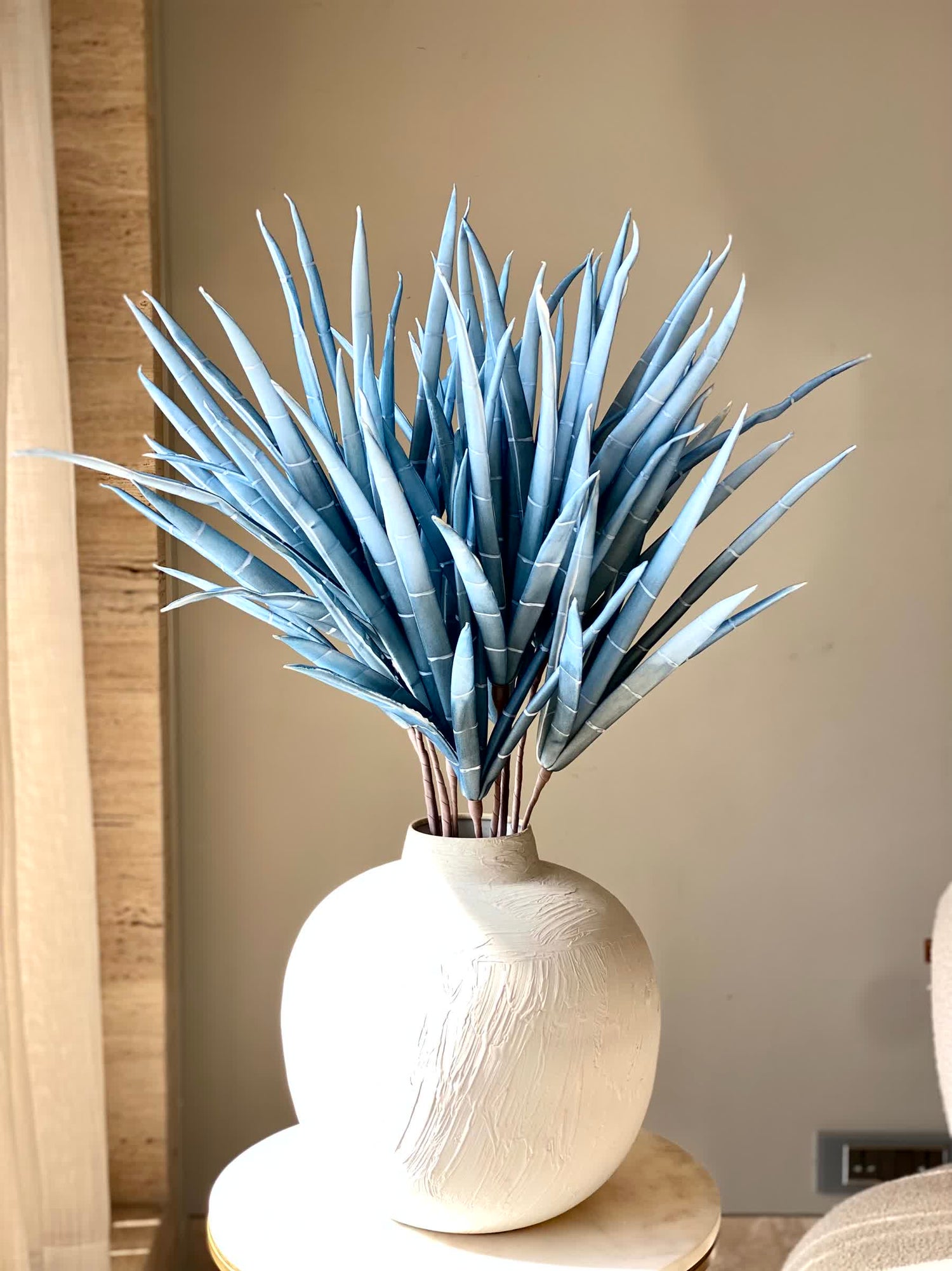 Artificial Bamboo Stalks - Blue Ombre (One Stem)