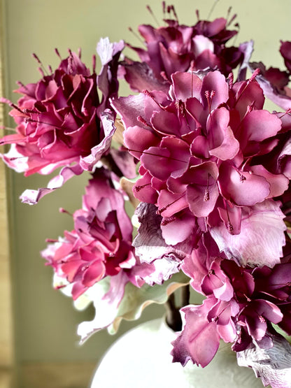 Artificial Rose Bay Flower Stem - Magenta Ombre (One Stem)