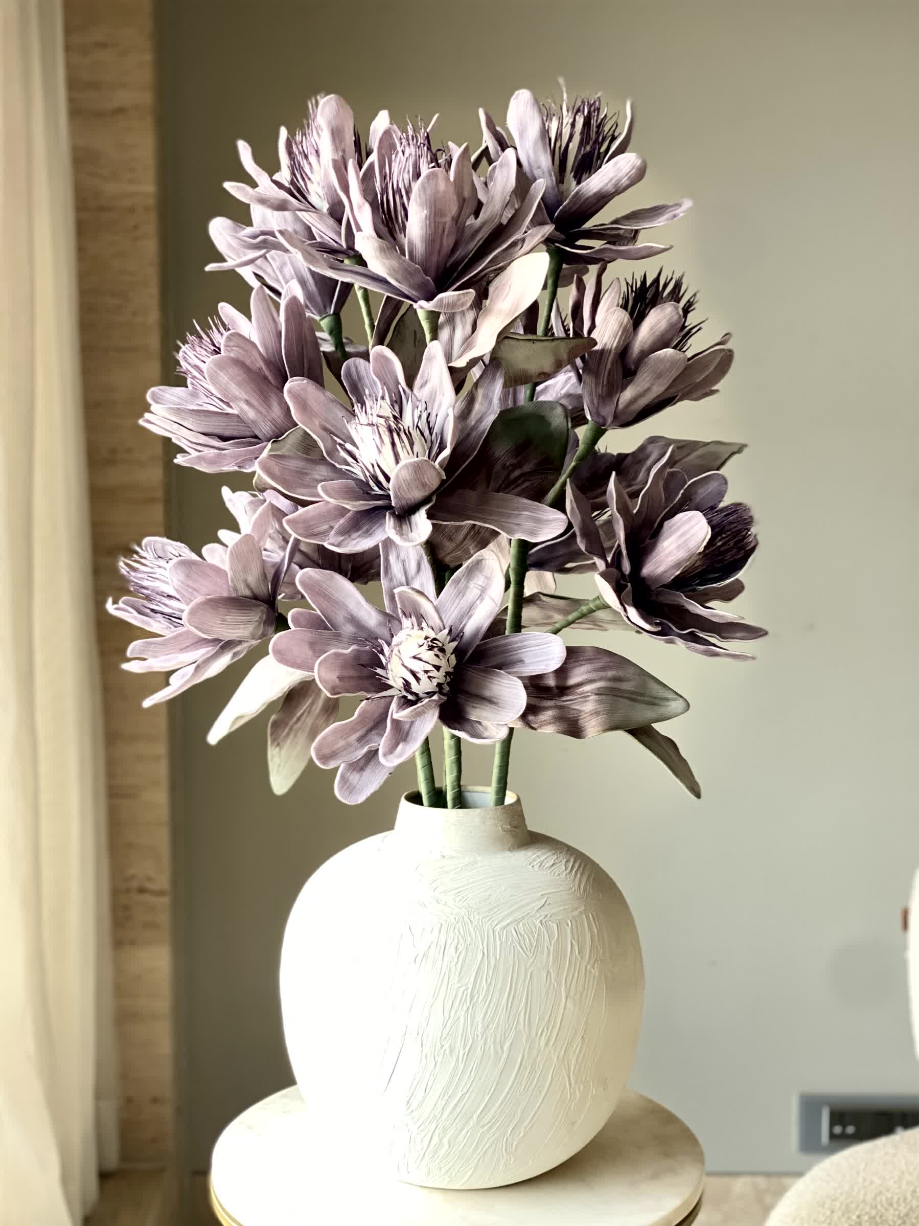 Artificial Corolla Flower Stem - Lavender Ombre (One Stem)