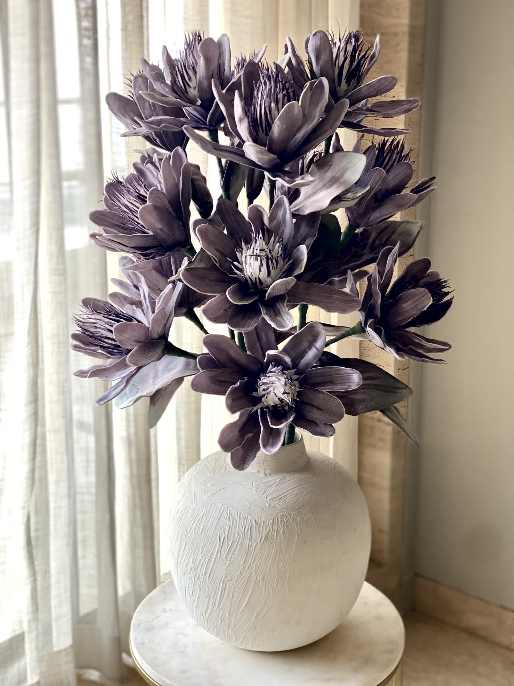Artificial Corolla Flower Stem - Lavender Ombre (One Stem)