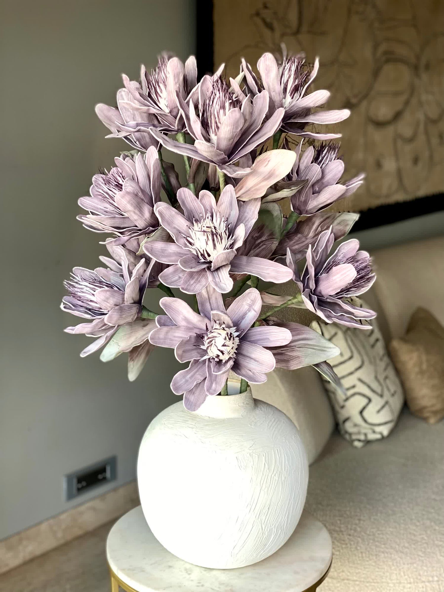 Artificial Corolla Flower Stem - Lavender Ombre (One Stem)
