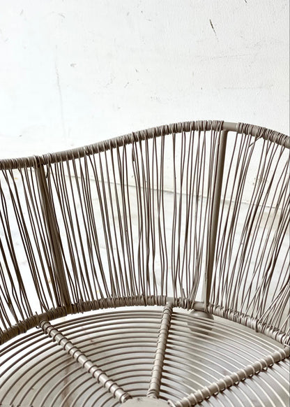 Alora Beige Two-Tier Fruit Basket