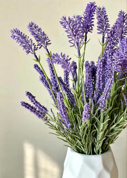 Artificial Lavandula Flower Bunch - (Set of 2)