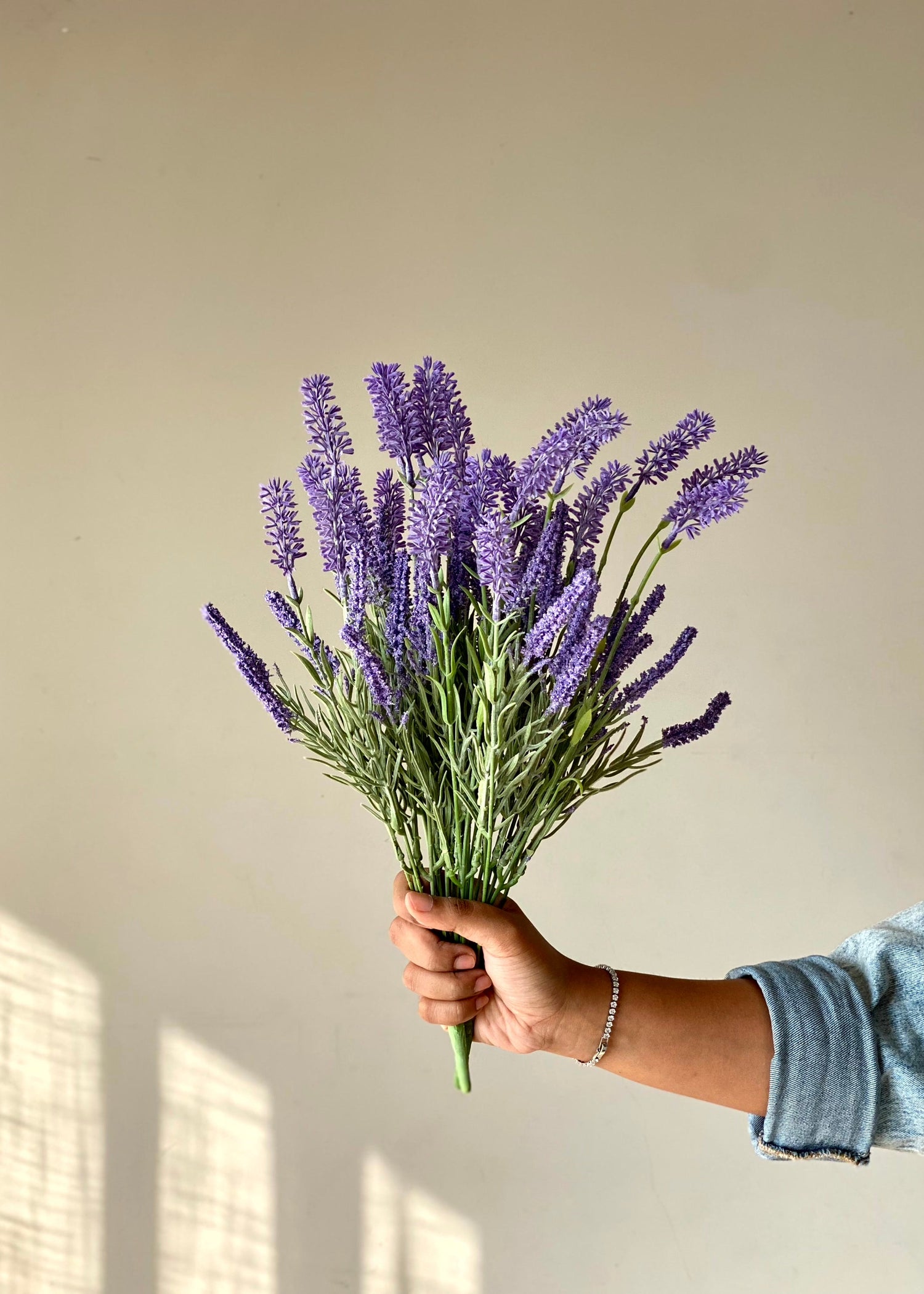 Artificial Lavandula Flower Bunch - (Set of 2)