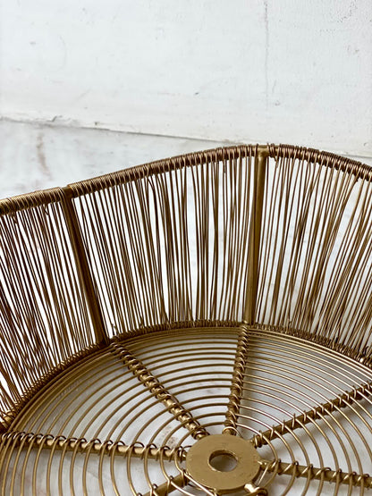 Alora Gold Two-Tier Fruit Basket