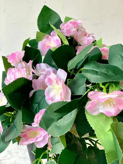 Artificial Trailing Rose Vine Plant - Light Pink