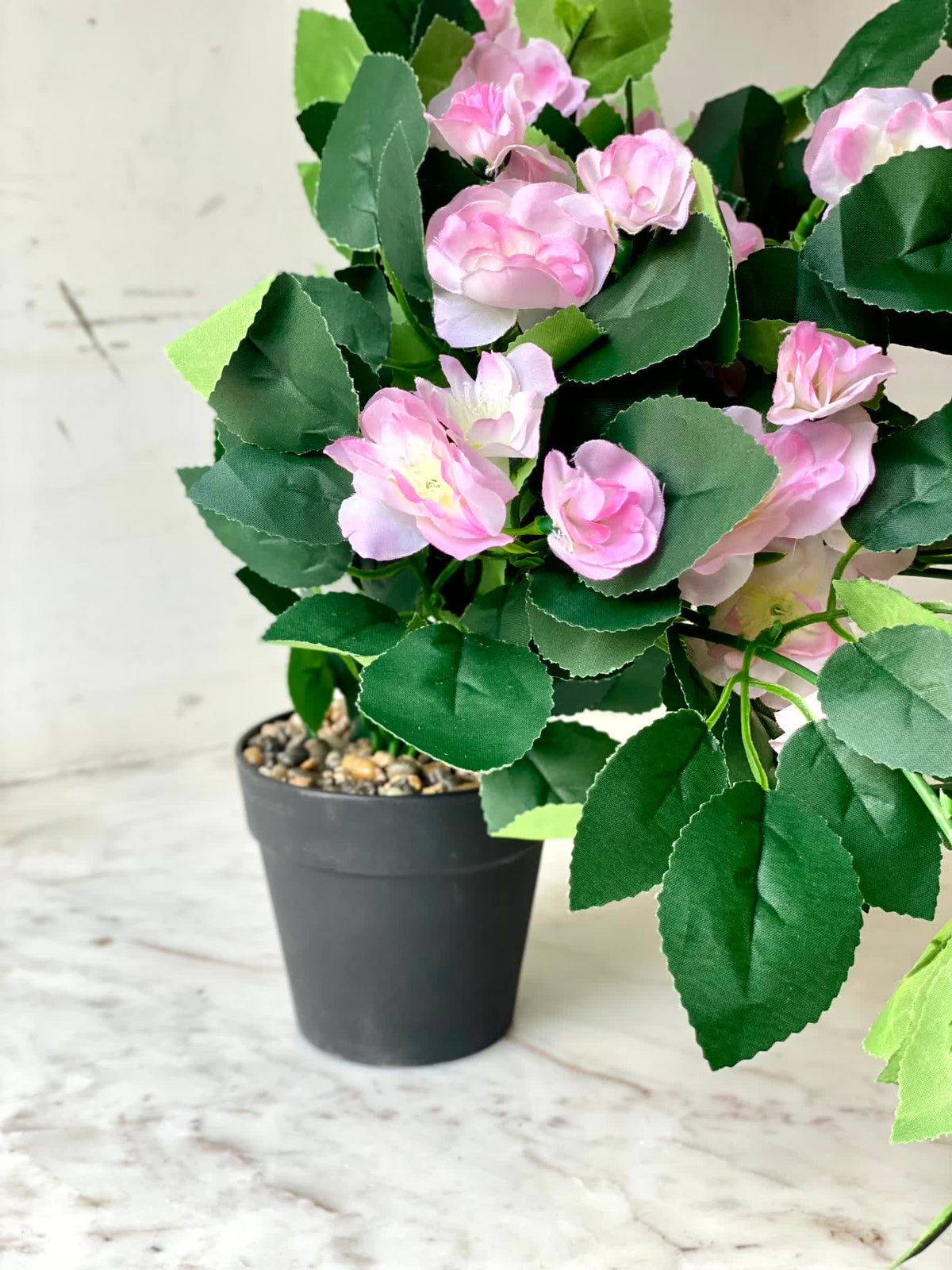 Artificial Trailing Rose Vine Plant - Light Pink