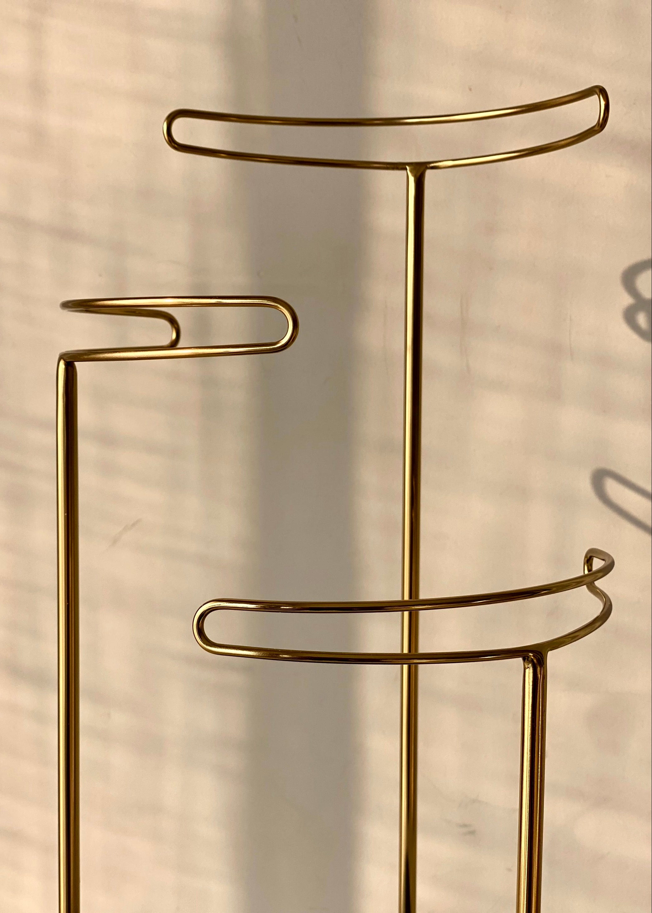 Opal Hand Towel Stand - Black &amp; Gold