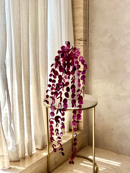 Artificial Eucalyptus  Flower Stem - Magenta Ombre (One Stem)