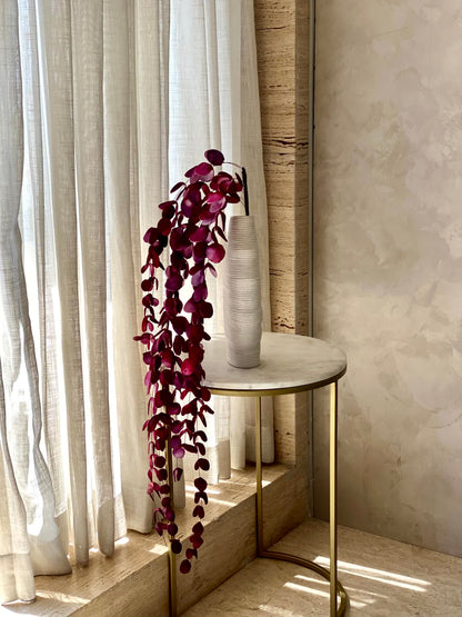 Artificial Eucalyptus  Flower Stem - Magenta Ombre (One Stem)