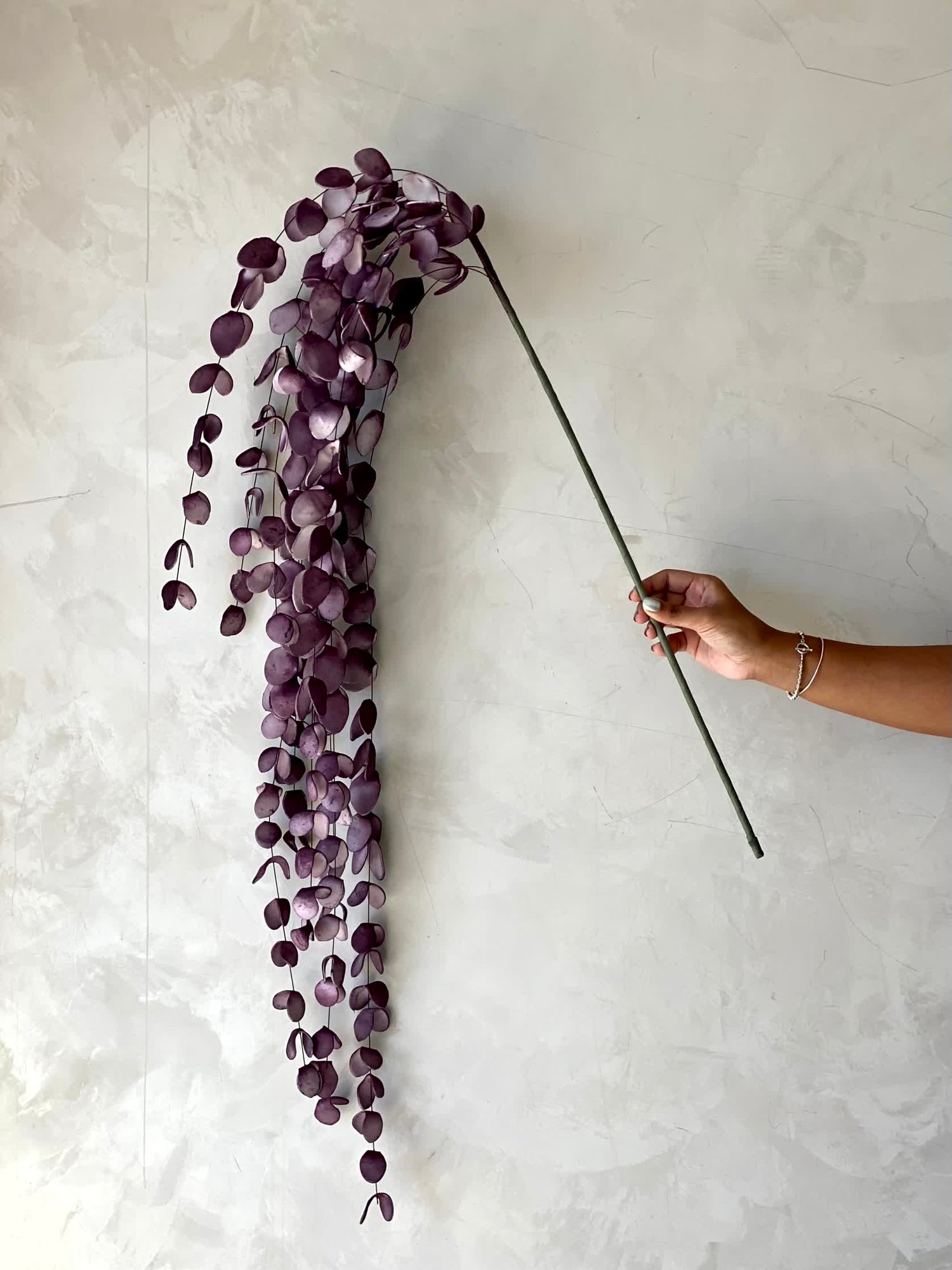 Artificial Eucalyptus  Flower Stem - Mauve Ombre (One Stem)