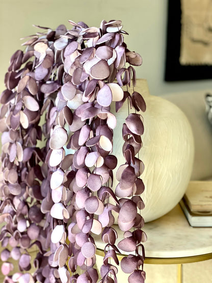 Artificial Eucalyptus  Flower Stem - Mauve Ombre (One Stem)