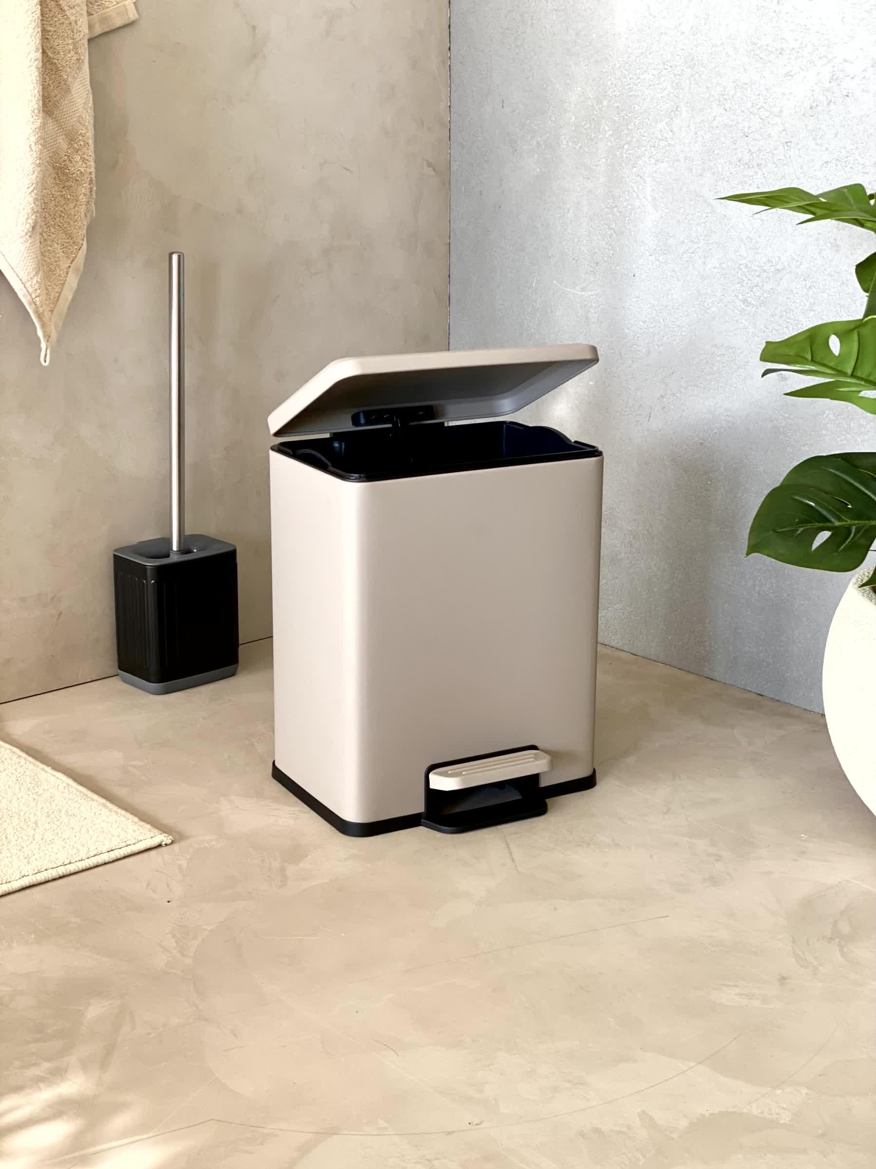Solvado Dustbin  - Beige (Large)