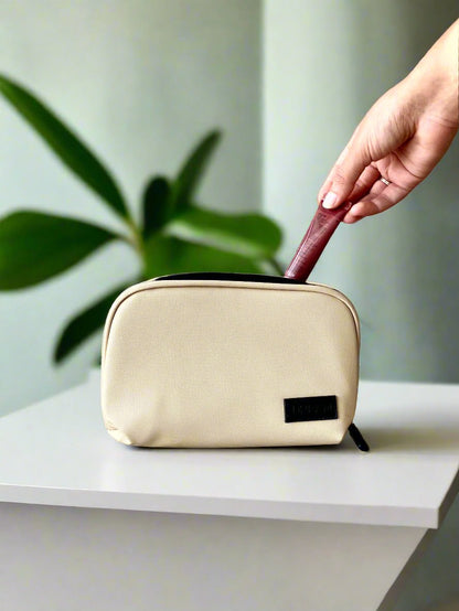 Nomad Mini Cosmetic Bag - Ivory