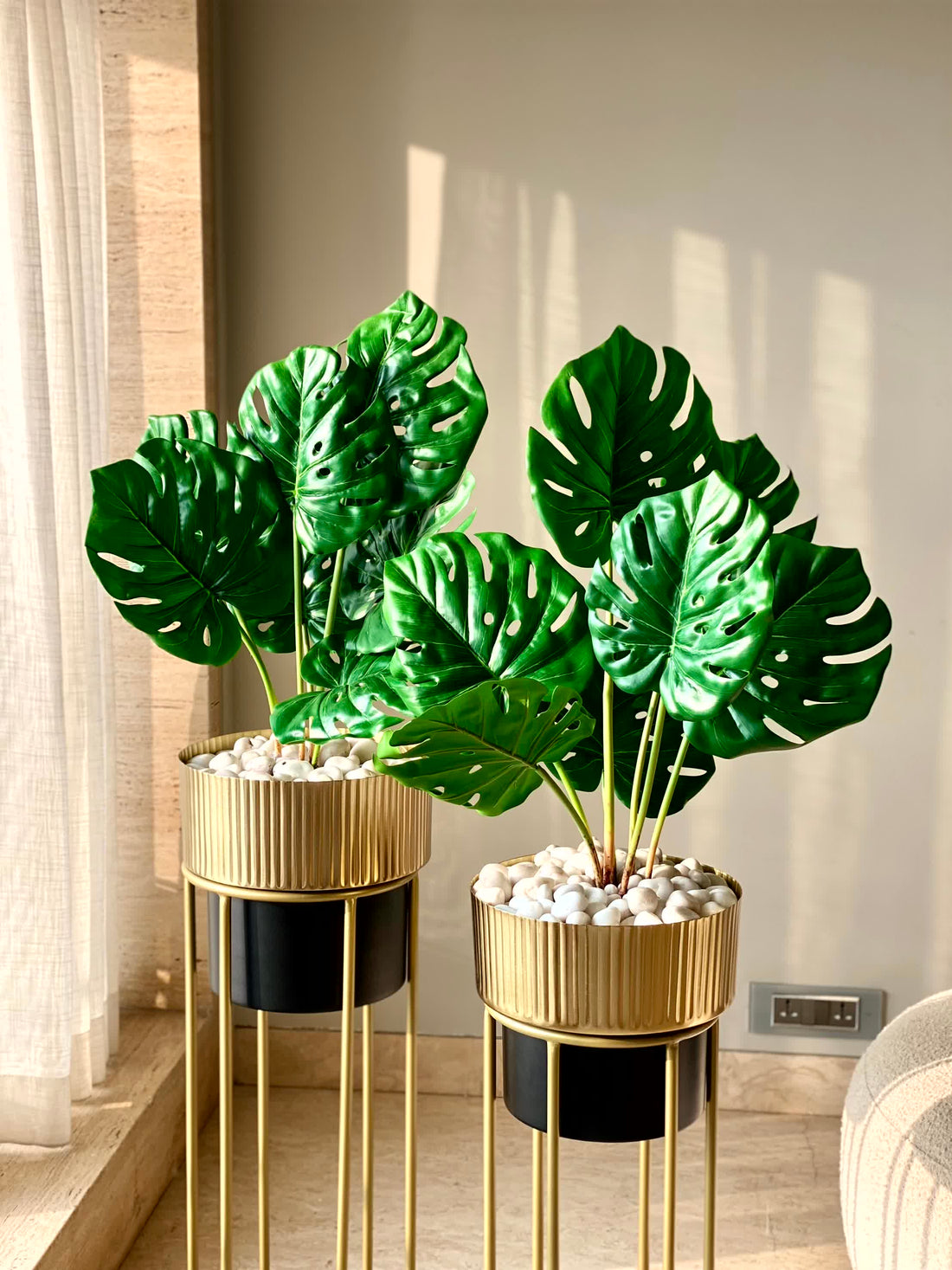 Artificial Lush Monstera Plant - 2.2 Feet