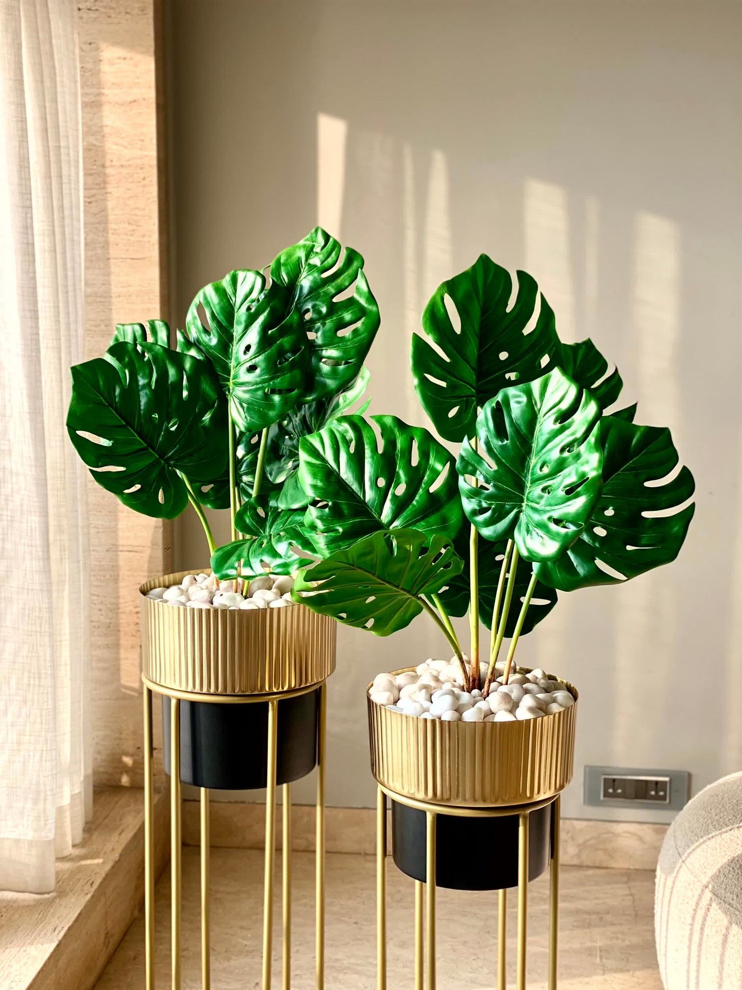 Artificial Lush Monstera Plant