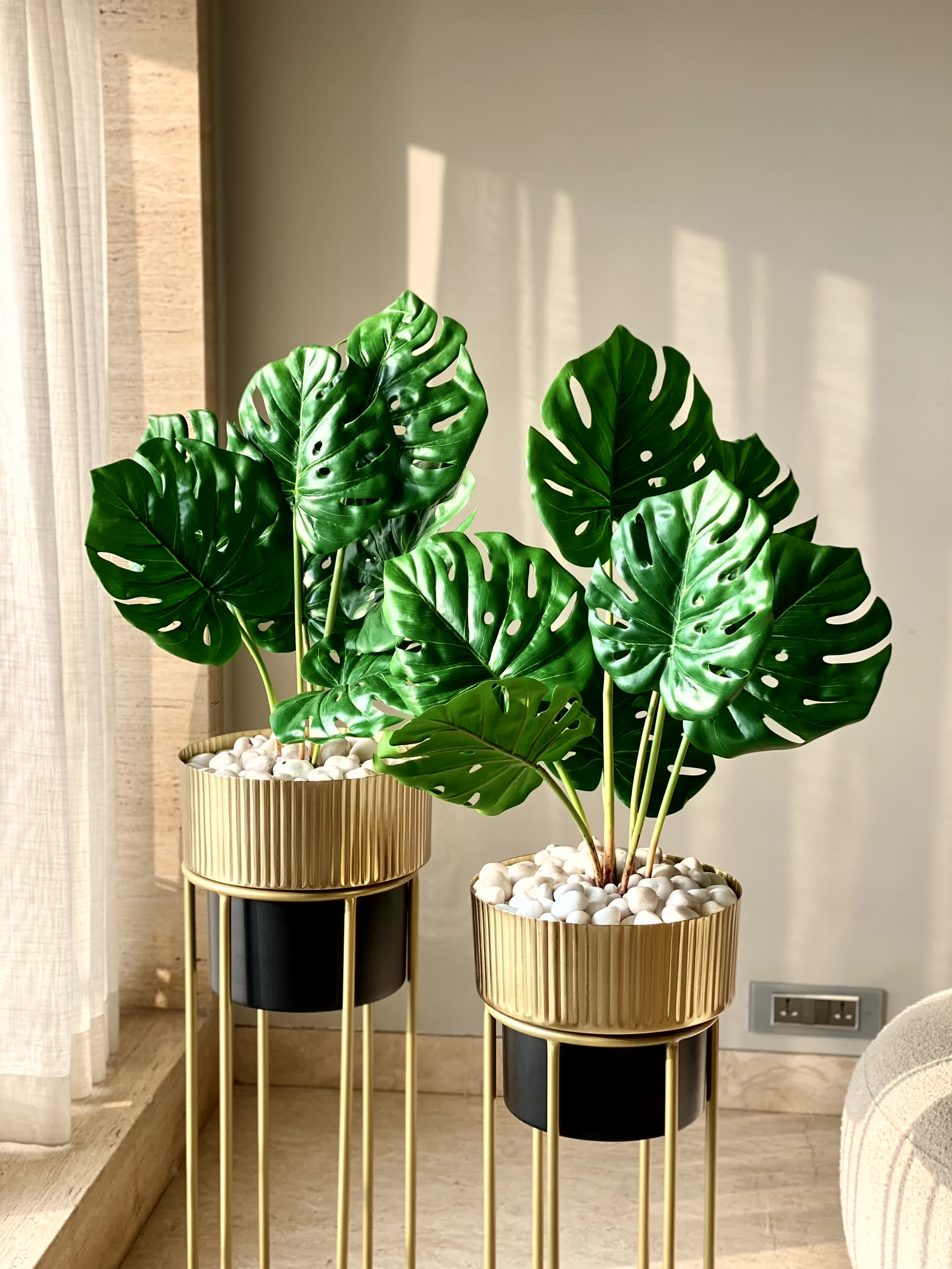 Artificial Lush Monstera Plant