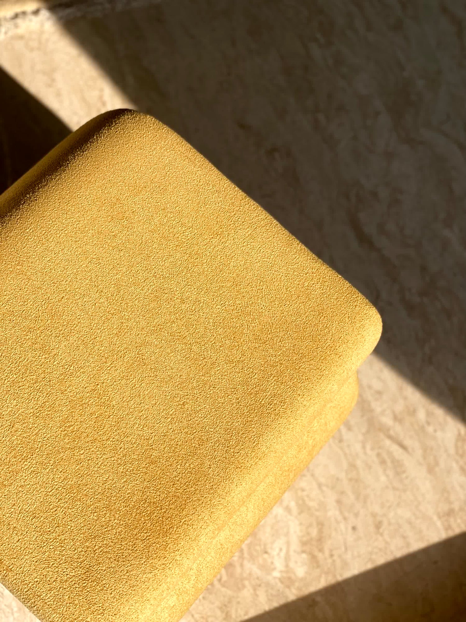 S-Boucle Pouffe - Mustard