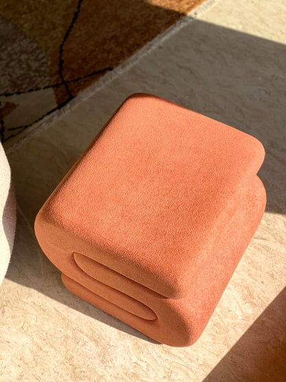 S-Boucle Pouffe - Orange