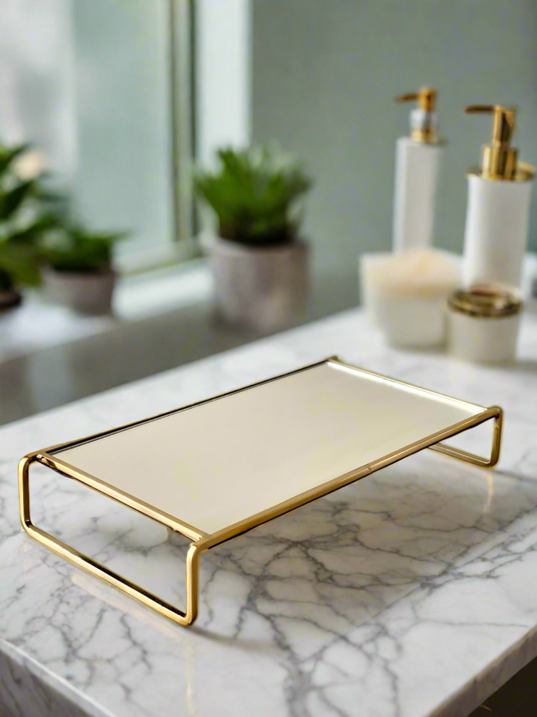 Milan Accessory Tray - Gold