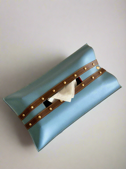 Blue &amp; Brown Tissue Cover