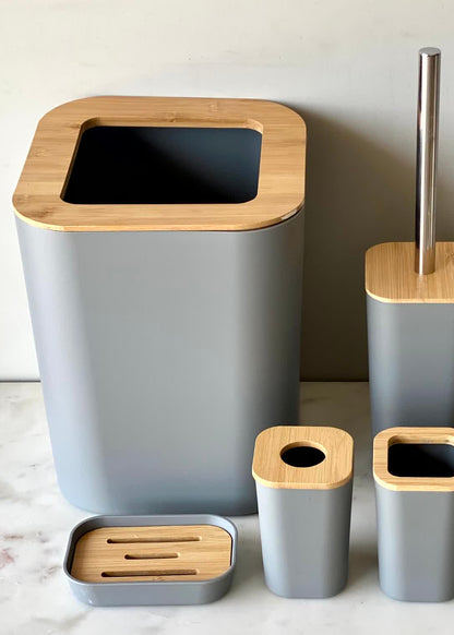Azure Wood Bathroom Set