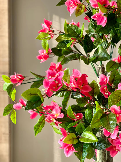 Artificial Blush Bougainvillea Plant-  4.5 Feet