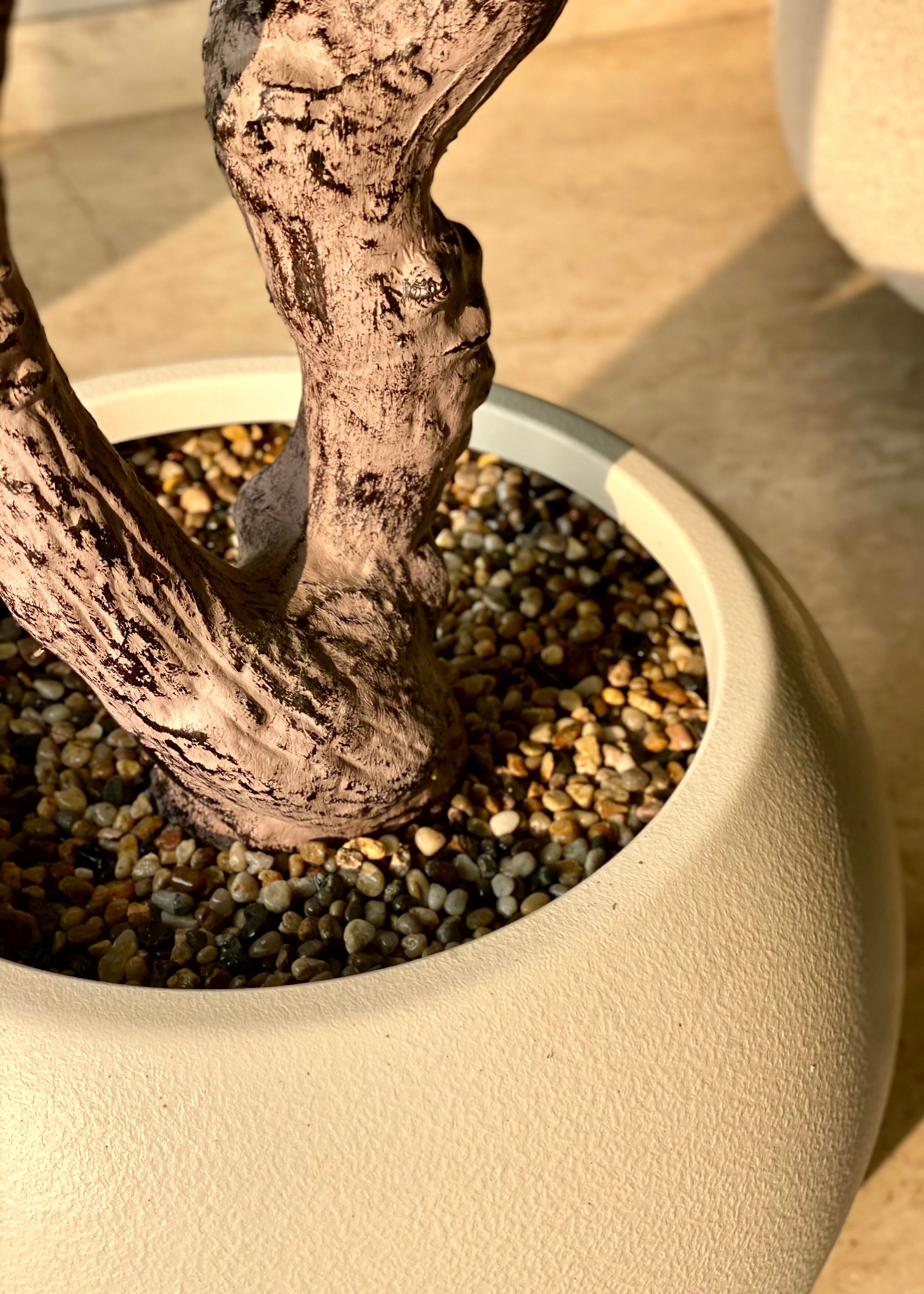 Artificial Frangipani Plant + Pot - 7.7 Feet (White)