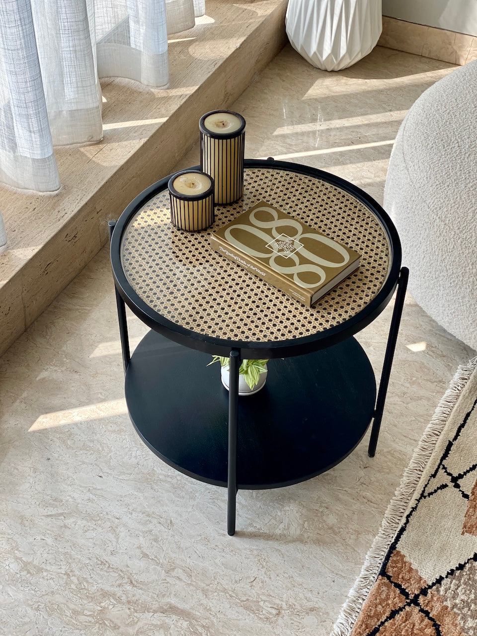 Kovo Rattan Charcoal Side/Center Table