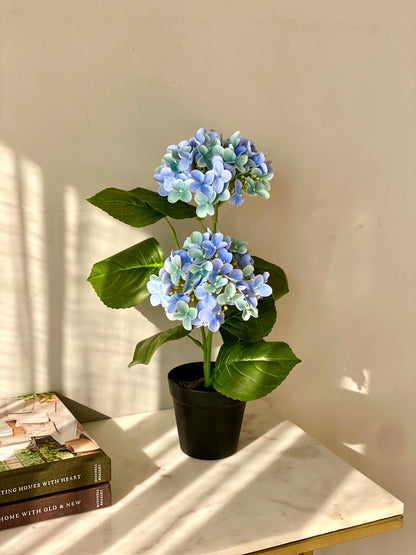 Artificial Botanic Hydrangea Plant - Blue