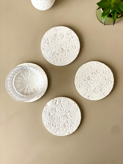 Versatile Stoneware Coasters - Set Of 4